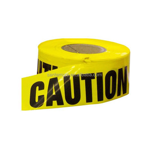 Factory small MOQ PE warning safety barricade yellow caution tape - Product Image 1