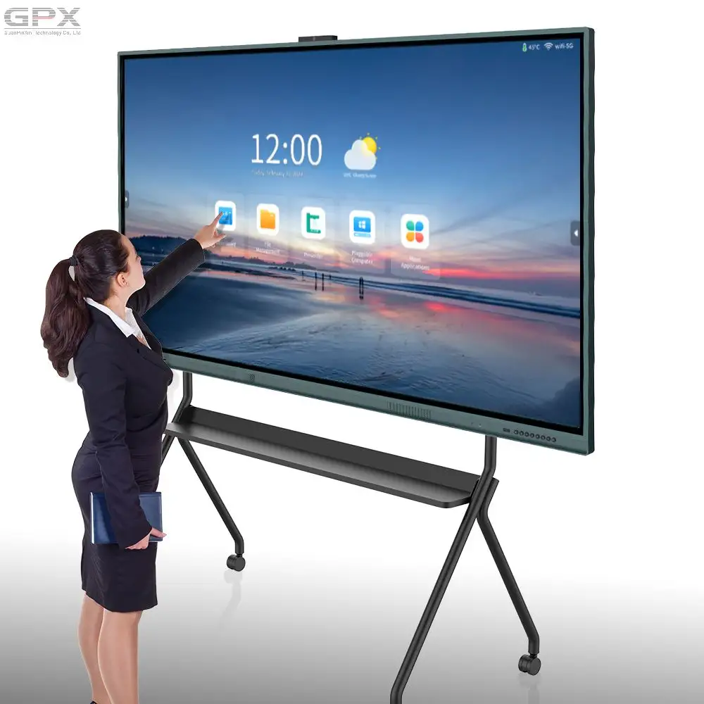 GPX OEM ODM Smart Board Digitales Whiteboard 4K-Display 65 75 86 Zoll Interaktives Flach bildschirm-Multi-Touchscreen-Smart board