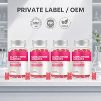 Gummies au glutathion multi-saveurs 1000mg Fraise Pomme Ananas Myrtille - Complément éclaircissant entièrement naturel pour femmes