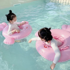 Baby Swimming Ring Inflatable Cartoon Pink For Girls Child Pool Float Toy - Product Image 5