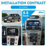 Écran autoradio Navihua 8,8 pouces avec Carplay intégré, Android Auto, DSP pour Volvo XC60 2009-2017, navigation GPS, multimédia, RHD LHD