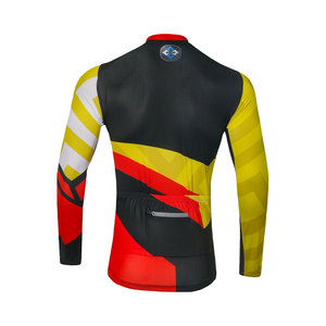 Bulk Custom Color Matching Sublimation Printed Style Material UV Protection <b>Long</b> <b>Sleeve</b> Spring Autumn Road Bike <b>Cycling</b> <b>Jersey</b> - Product Image 3