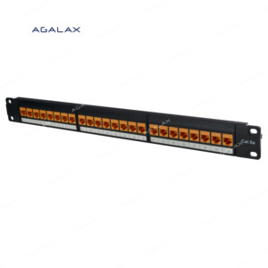 Fabricant en gros de panneaux de brassage Cat6/Cat5e/Cat6A 24 ports <span class=keywords><strong>RJ45</strong></span> non blindés compatibles PoE, montage en rack 1U avec câblage <span class=keywords><strong>T568A</strong></span>/B - Product Image 6