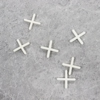 Entretoises souples pour carreaux de 3/16'' - Clips de nivellement pour carreaux - Croix en plastique - Système de nivellement des carreaux