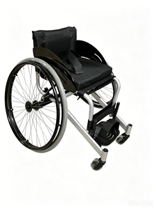 Fauteuil roulant de badminton de compétition, châssis en aluminium, roues arrière à dégagement rapide pour la compétition - Product Image 6