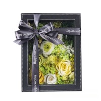 Vente en gros Coffret cadeau tête d'hortensia roses conservées de luxe Fleur éternelle pour Noël Fête des mères Anniversaire Saint-Valentin