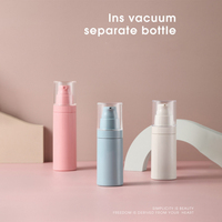 Botella de Espuma con Forma de Cilindro de Plástico con Cabeza de Bomba de Plástico Rosa para Champú, Agua, Uso en Viajes