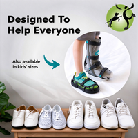 Chaussure de rééducation avec fermeture auto-agrippante pour l'entraînement à la marche et l'adaptation à la différence de longueur des jambes