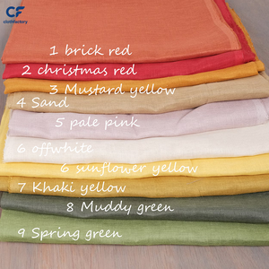 Tissu en <span class=keywords><strong>lin</strong></span> pur européen 14*14S, doux, prêt à l'emploi, uni, teint, pour chemises, pantalons, vêtements - Product Image 1
