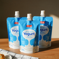 Pochettes Personnalisées Imprimées Pour Boissons et Liquides Alimentaires Avec Bec Verseur, Pochette Doypack Avec Bec Pour Boissons, Jus, Yaourt