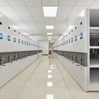 Armoire de classement en acier à alimentation directe usine, intelligente, électrique et à manivelle, pour salle de classement, pour documents, bons et dossiers médicaux