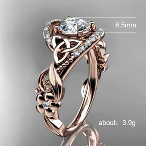 Anello Floreale da Donna Stile Fidanzamento con Design a Foglia e Ramo, Gioiello Elegante Regolabile per Uso Quotidiano - Product Image 5