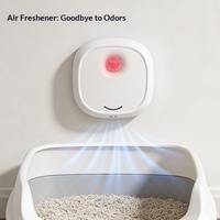 Éliminateur d'odeurs intelligent pour litière de chat - Désodorisant à ions négatifs avec capteur de mouvement automatique et batterie rechargeable