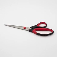 Ciseaux de bureau en acier inoxydable, deux couleurs, poignée souple, ciseaux de tailleur, ensemble de trois pièces, coupe-papier pour la maison