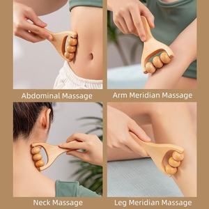 Nuevo diseño de herramientas de masaje de terapia de madera, herramientas de masaje Facial corporal para cuello, herramienta de masaje de madera de alta calidad - Product Image 6