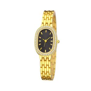 Custom 50pcs Simple Alloy Women's Analog <strong>Watch</strong> <strong>Gift</strong> <strong>Set</strong> Waterproof Gold Quartz <strong>Lady</strong> Luxury Business Montres De Luxe Oval Case - Product Image 2
