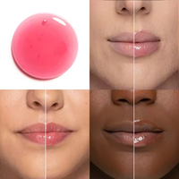 Huile à lèvres changeante de couleur à la vitamine E 15ml, tube souple en silicone, huile à lèvres hydratante aromatisée aux fruits, marque privée, maquillage