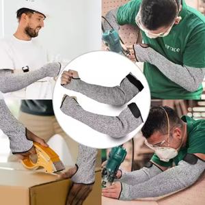 Guantes de Trabajo de Cocina Antideslizantes, Duraderos, Lavables, Resistentes a Desgarros, Grises, con Protección de Brazo HPPE Nivel 5 AmpsafeX al por Mayor - Product Image 6