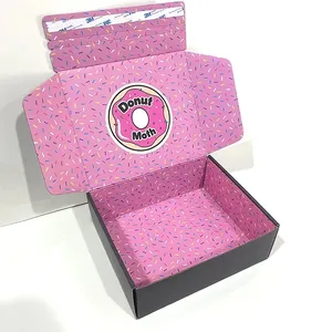 Caja de embalaje de regalo de ropa de papel corrugado grande de lujo personalizada cajas de correo de ropa con logotipo de impresión