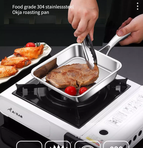 Wholesale 304SS Stainless Steel 16x19cm Square Skillet Nonstick Tamagoyaki <strong>Pan</strong> OEM Bulk Order Home Kitchen Egg Frying <strong>Pan</strong> - Product Image 6