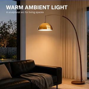 Lámpara de Pie LED de Hierro y Acrílico Estilo Vintage para Sala de Estar y Dormitorio, Luz Ambiental Retro de Alta Gama con Efecto Atardecer - Product Image 4