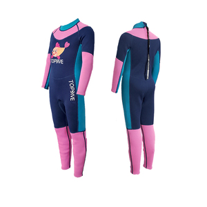 Combinaison <span class=keywords><strong>de</strong></span> plongée intégrale rose pour filles, manches longues, néoprène, pour enfants - Product Image 6