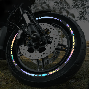 Protector solar reflectante personalizado al por mayor <span class=keywords><strong>para</strong></span> Pegatinas de neumáticos <span class=keywords><strong>para</strong></span> bicicleta de motor y pegatinas de coche de moto personalizables - Product Image 5
