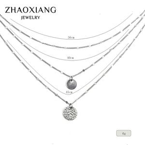 Collares en capas de moda para mujer, bonitos y románticos, con dijes de acero inoxidable. - Product Image 2