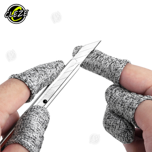 CLEZE Anti Corte Seguridad Finger Cots Guantes Envoltura de vinilo Reutilizable Resistente a Cortes - Product Image 3