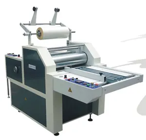 Semi automatic paper thermal film laminating machine with side slitting