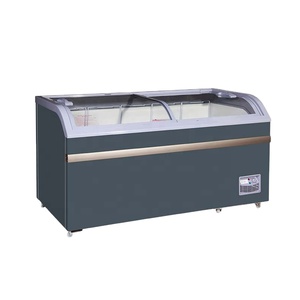 High Quality 500l Curved Island Display <b>Freezer</b> Glass Door Ice Chest Ddh-500xu(yx) <b>Freezer</b> Showcase - Product Image 5