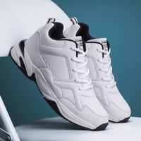 Chaussures de jogging personnalisées pour hommes, noires et blanches, pour la marche et la course quotidiennes