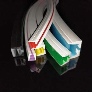 Zweifarbige transparente, weiche, neon leere Neon-Schlauch hülse aus Silikon kautschuk für RGB-LED-Streifen licht - Product Image 2