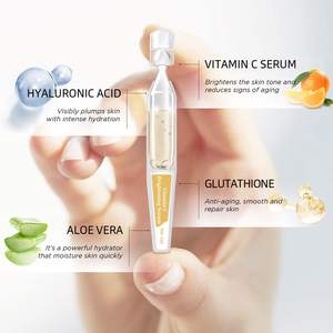 Sérum en Ampolla Reparador Antiedad de Marca Privada con Vitamina <span class=keywords><strong>C</strong></span> para el Cuidado de la Piel Líquido Facial Iluminador con Glicólico Orgánico Suministro OEM ODM - Product Image 5