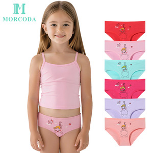 Culottes Imprimées Morcoda pour Jeune Fille Vente en Gros Dessin Animé Doux et Confortable Phase de Développement Bonne Qualité Couleur Unie - Product Image 1