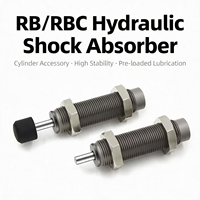 Amortisseur hydraulique série RBC/RB, type tampon amortisseur, pour bras robotique, pièces de machine de tampographie pour machines industrielles