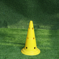 Cônes d'entraînement de football SUCTA 50 cm en PE avec trous, marqueurs de football à base ronde épaisse pour exercices de football et de roller