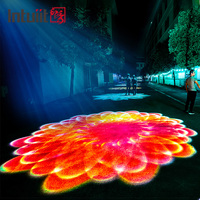 Projecteur Gobo à ondulation haute puissance 200W, étanche, pour l'extérieur, effet de drapeau flottant, imageur, lumière HD