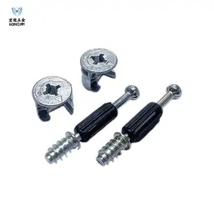 Quality Universal 3-in-1 Connector Furniture Screws Eccentric Nuts Fixed Fasteners Cabinet Wardrobe Cabinet Hardware Accessories