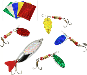 Autocollants transparents personnalisés pour leurre de pêche <span class=keywords><strong>Film</strong></span> étanche au laser adhésif efficace pour les accessoires de pêche en eau salée - Product Image 3