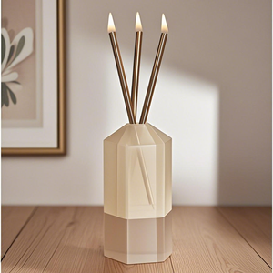 <span class=keywords><strong>Bougie</strong></span> Infinie Sans Fin pour la Décoration Intérieure de Luxe Bougeoirs en Métal Doré Argenté Huile Minérale pour Diwali Fête des Pères pour les Bars - Product Image 4