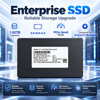 Pour Samsung MZQL21T9HCJR 00B7C PM9A3 1,92 To 2,5 pouces SFF U.2 NVMe PCIe 4.0 SSD d'entreprise à échange à chaud
