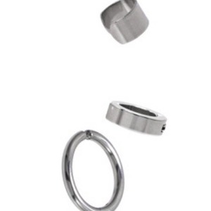 Hot Selling Popular Niche Design Simple Style <b>Silver</b> Plated <b>Hoop</b> <b>Earrings</b> Stainless Steel Unisex's <b>Earrings</b> Wholesale Jewelry - Product Image 6