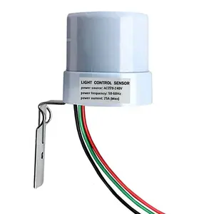 25A Adjustable photocell sensor dusk to dawn outdoor photoelectric light control switch