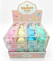 Jouet Squishy Géant en Forme de Toast Mordu, Dessert Sucré Mignon, Jouet Sensoriel Anti-Stress à Presser, Cadeau de Fête pour Enfants et Adultes