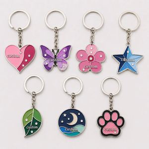 Llaveros Personalizados de Alta Calidad al por Mayor con Cadena de Diamantes de Imitación y Diseño Personalizado - Product Image 1