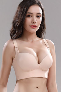 Phụ nữ sâu Cup áo ngực ẩn trở lại chất béo đồ lót shpaer kết hợp đầy đủ trở lại bảo hiểm cộng với kích thước đẩy lên áo ngực - Product Image 4