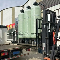 Système de filtration d'eau potable par osmose inverse HBHJ 1T/H avec pompe, réservoir sous pression en PRV, sable de quartz et charbon actif