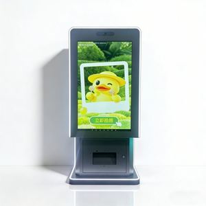Terminal interactif commercial en acier inoxydable gris argenté Ninix avec capture automatique HD et équipement multi-modèles pour la libre-service - Product Image 1