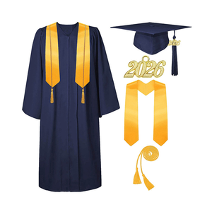 Custom Logo <b>Graduation</b> <b>Gown</b> Set with <b>Cap</b> Sash & 2026 Tassel Multi-Color <b>Graduation</b> Robe for High School & College - Product Image 3